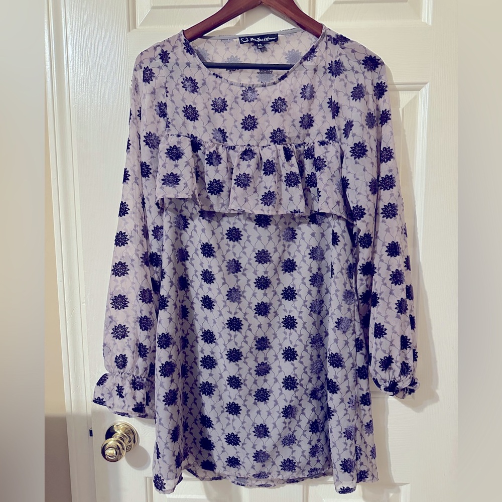 NWOT For Love or Lemons Clover Mini Dress in Lilac Purple